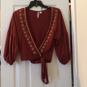 Bohemian Wrap crop top